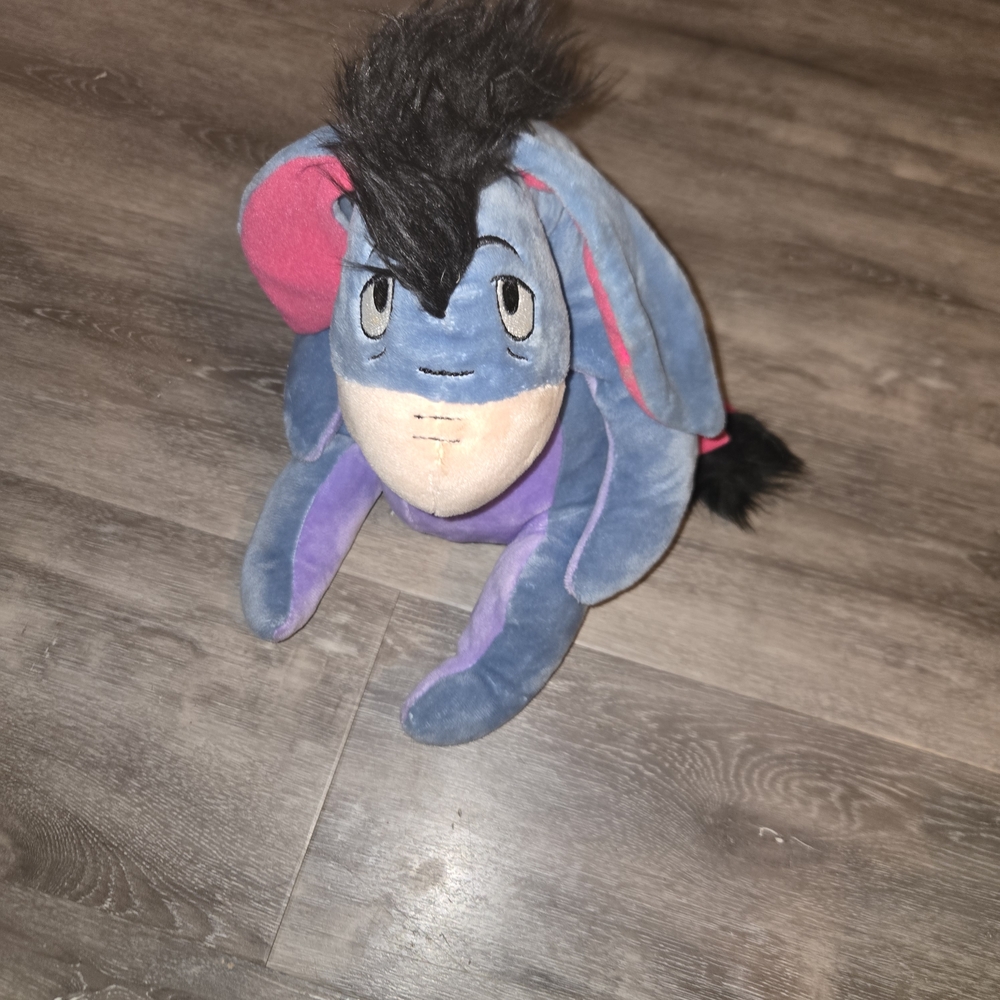 Disney Eeyore Plush - Blue and Pink